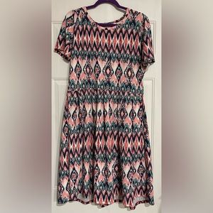 LuLaRoe Amelia dress 2XL